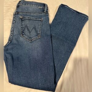MOTHER dark washed flared jeans. Size 27